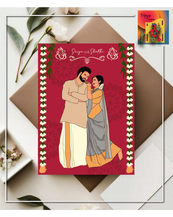 Elegant and Beautiful Wedding Card